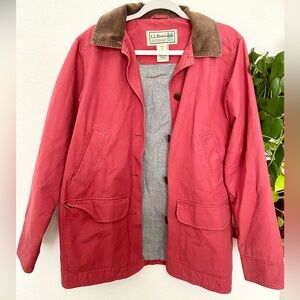 -sold- Vintage ll Bean Chore Coat Corduroy Collar